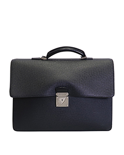 Robusto 3 Briefcase, Taiga Leather, Black, BA0058,1*